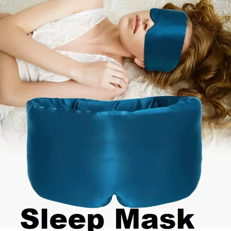Masque de sommeil 100% soie de mûrier, cache-yeux bloquant la lumière, masque pour les yeux pour les voyages et les siestes, masque de sommeil rembourré doux, Slaapmasker