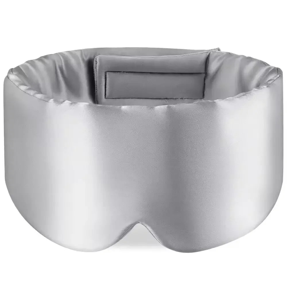 Masque de sommeil 100% soie de mûrier, cache-yeux bloquant la lumière, masque pour les yeux pour les voyages et les siestes, masque de sommeil rembourré doux, Slaapmasker
