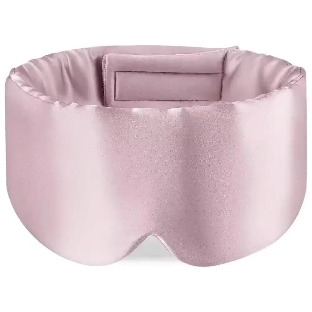 Masque de sommeil 100% soie de mûrier, cache-yeux bloquant la lumière, masque pour les yeux pour les voyages et les siestes, masque de sommeil rembourré doux, Slaapmasker