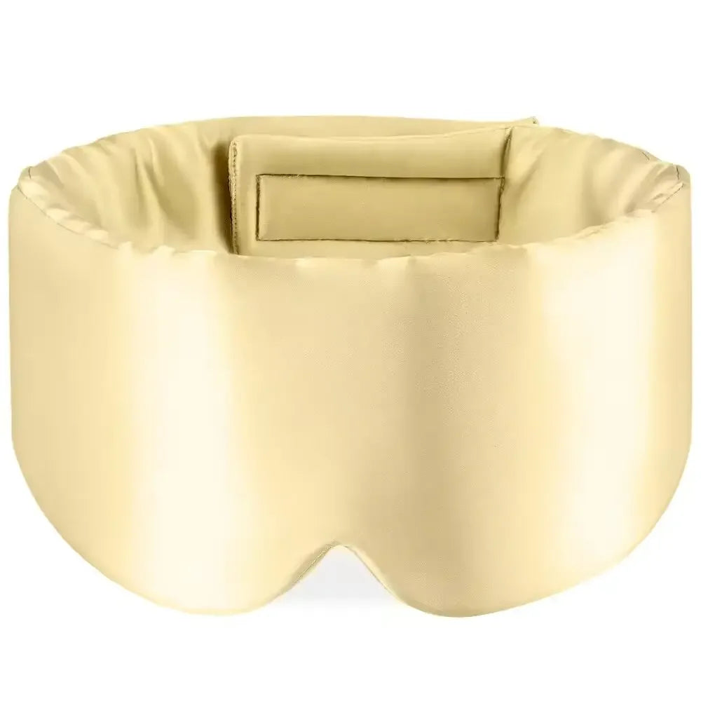 Masque de sommeil 100% soie de mûrier, cache-yeux bloquant la lumière, masque pour les yeux pour les voyages et les siestes, masque de sommeil rembourré doux, Slaapmasker
